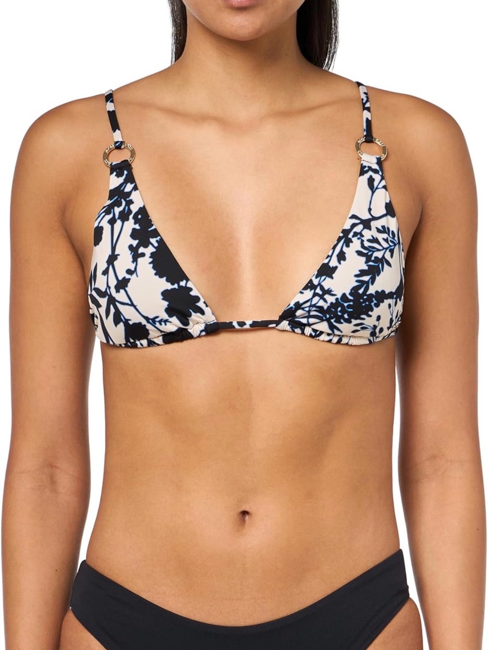 BOSS Women's Cecil Triangle Bikini Top,  Floral Designer Swimwear